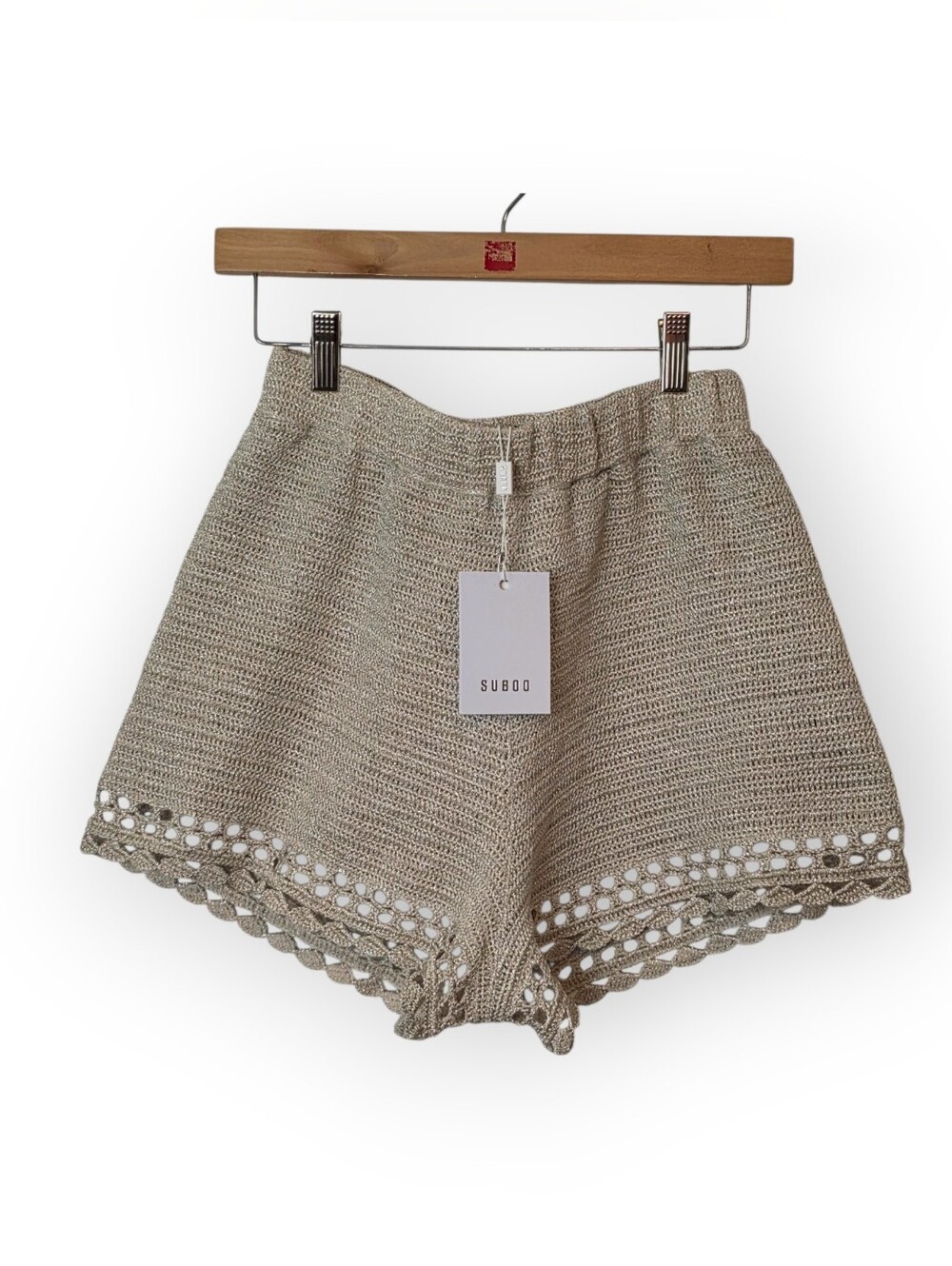 NWT Suboo Revolve Pia Knit Scallop Hem Women's Shorts Medium - Picture 3 of 9